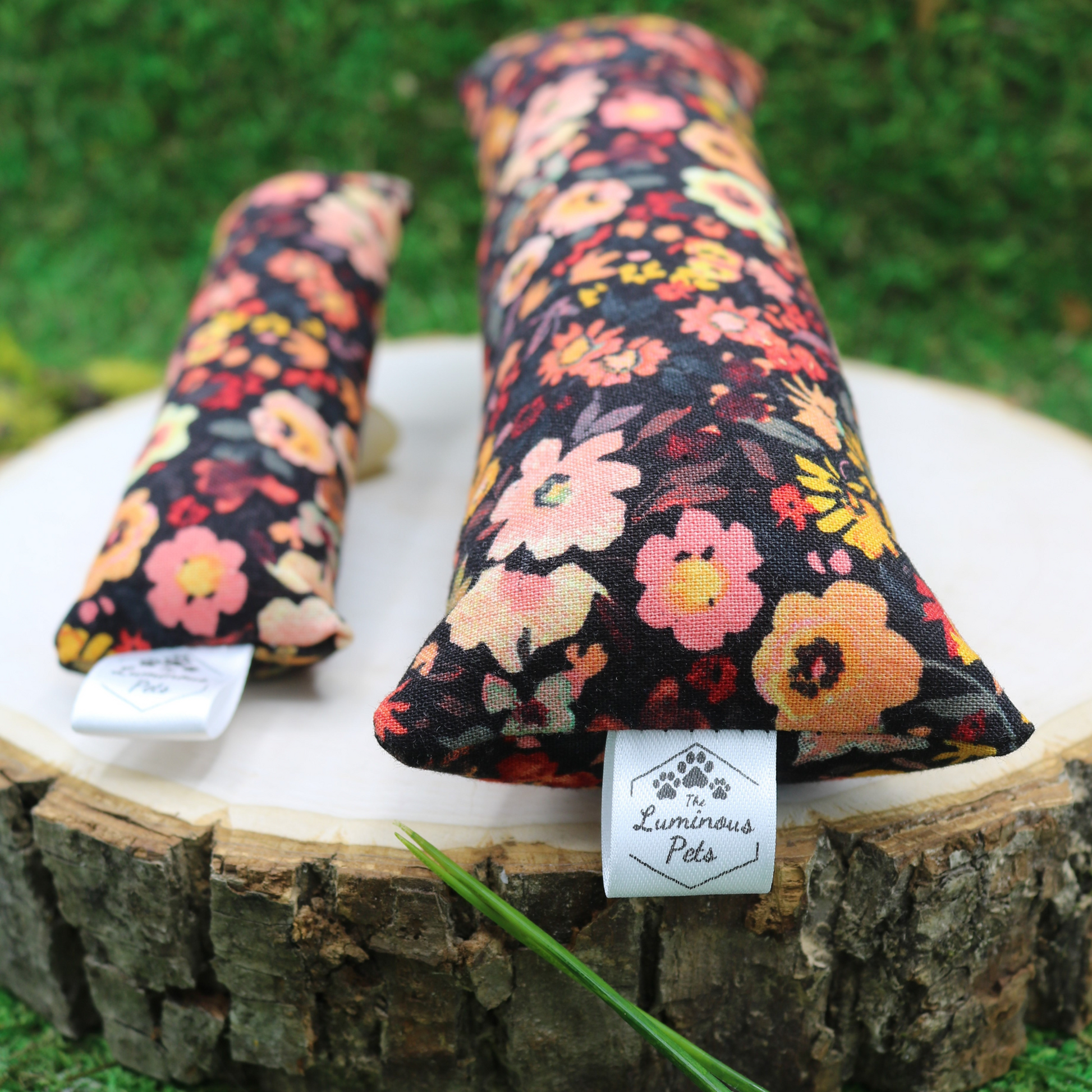 Catnip and Valerian Root Cat Toy Handmade by The Luminous Pets - Apricot Floral