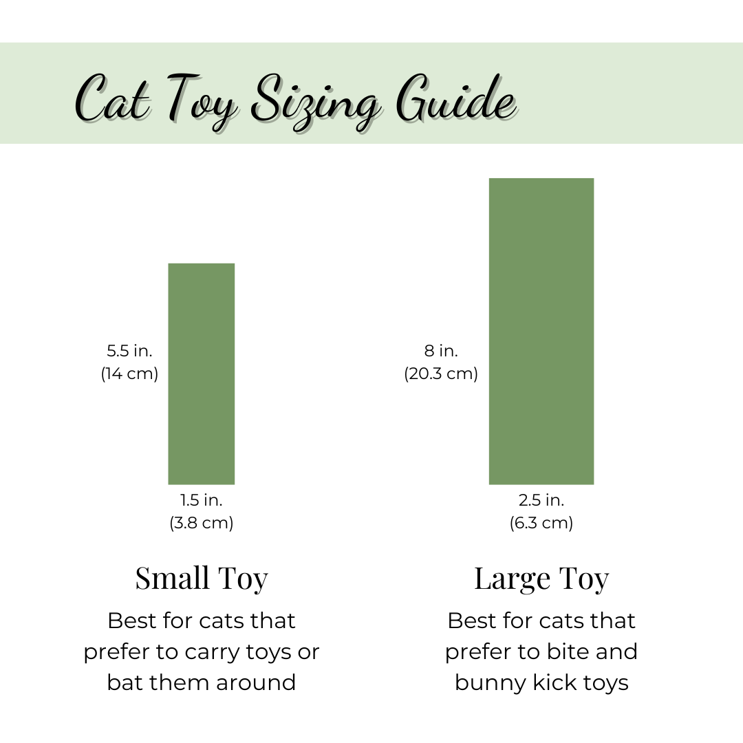 The Luminous Pets Cat Toy Sizing Guide