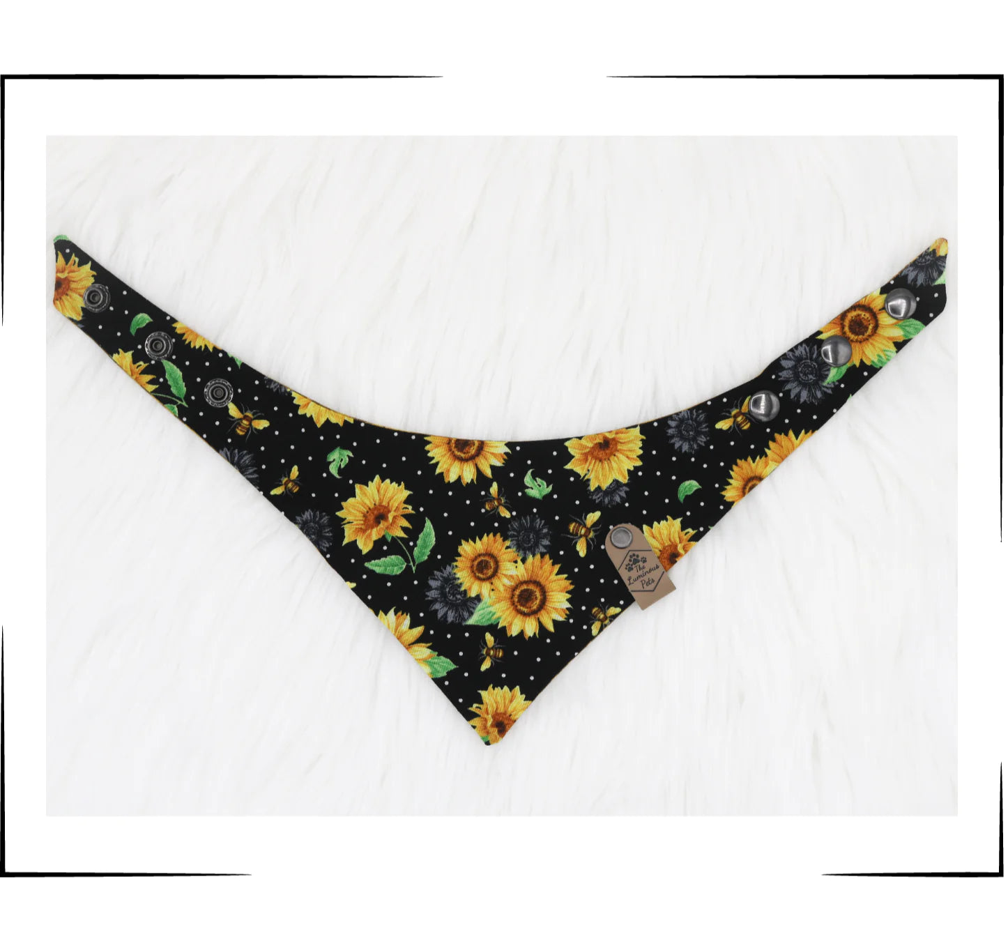 The Luminous Pets | Snap on Pet Bandana for Dogs and Cats | Comfortable and Stylish