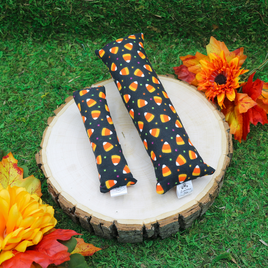 Halloween Candy Corn Cat Toy with Catnip and Valerian Root | Handmade by The Luminous Pets