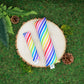 Catnip Toy with Valerian Root | Rainbow stripes for Pride Month | Handmade cat toy by The Luminous Pets