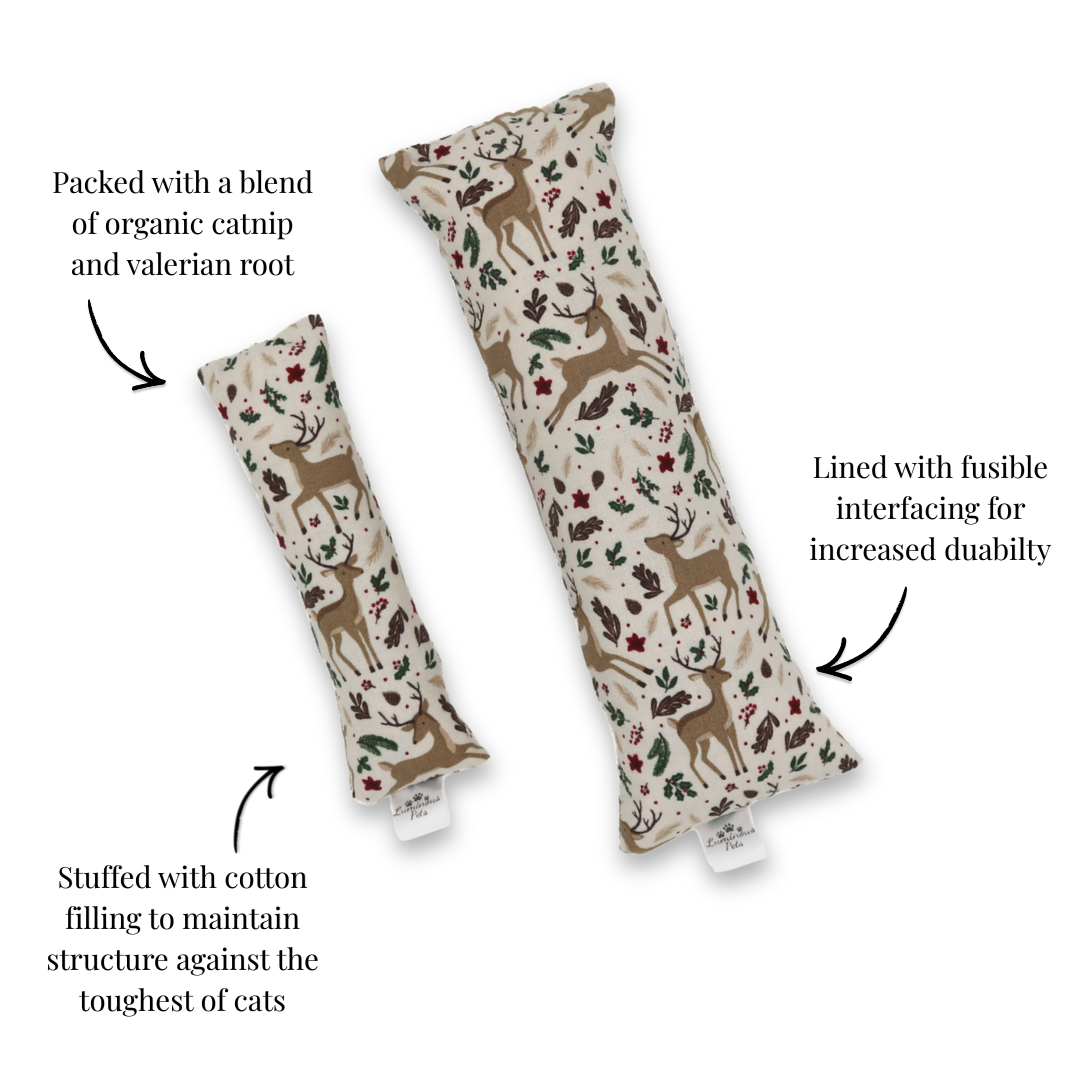 Catnip with valerian root cat toy by The Luminous Pets - Assorted winter and Christmas designs