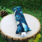 Teal blue butterfly cat toy with organic catnip and valerian root handmade by The Luminous Pets