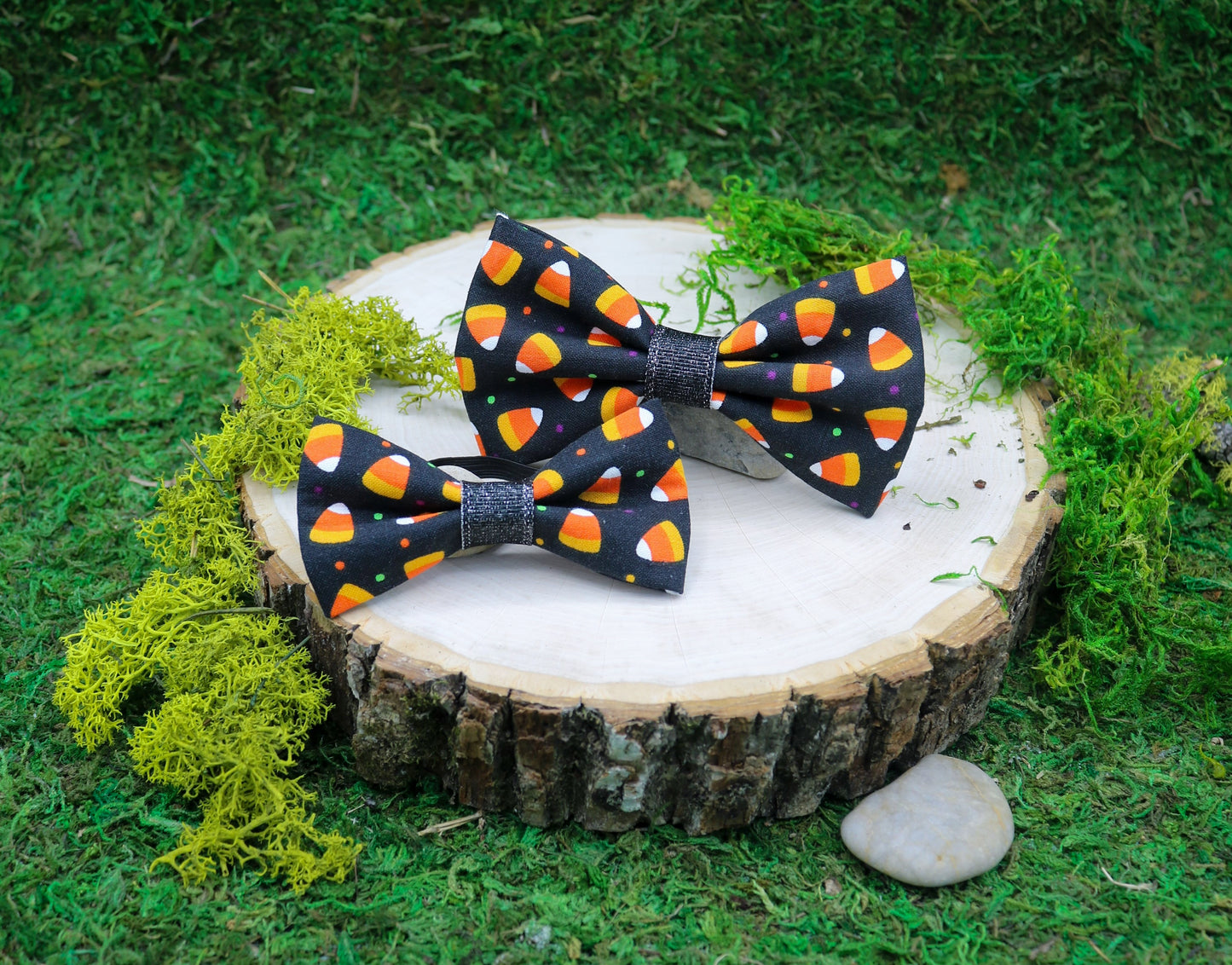 Candy Corn Pet Bow Tie