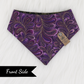 Purple marble pet bandana | Snap on pet accessories by The Luminous Pets
