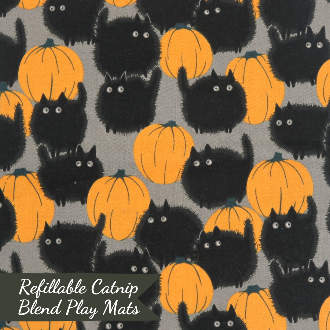 Midnight's Pumpkin Patch Refillable Catnip Blend Mat