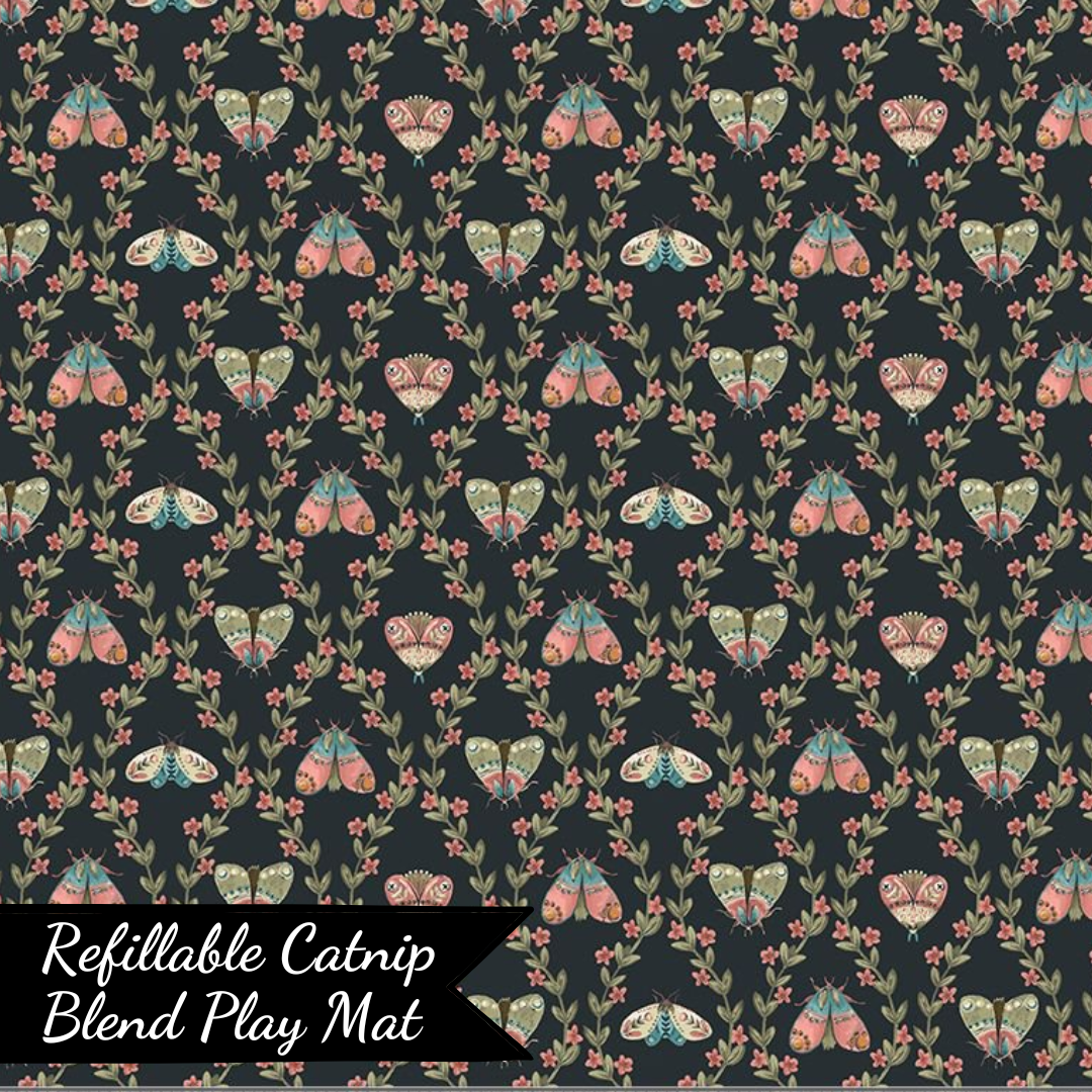 Refillable Catnip Play Mats by Luminous Pets _ Mini Moth Garden