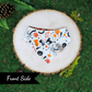 Reversible Halloween-themed pet bandanas  with bats and Halloween icons by The Luminous Pets