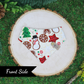 Reversible Pet bandana for cats and dogs _ Handmade by The Luminous Pets _ Winter Gingerbread Cookies and Christmas Trees
