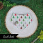 Reversible Pet bandana for cats and dogs _ Handmade by The Luminous Pets _ Winter Gingerbread Cookies and Christmas Trees