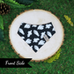 Halloween Pet Bandana Snap on with glow in the dark ghosts and metallic pumpkins by The Luminous Pets