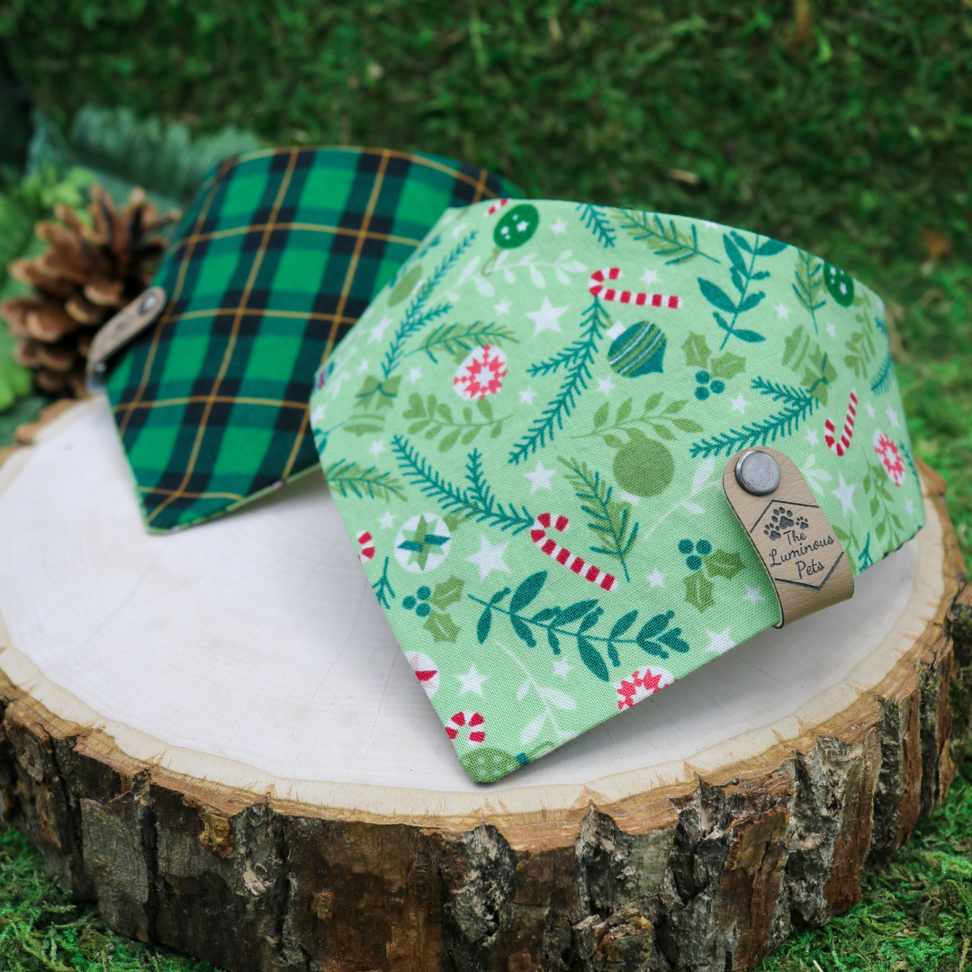 Christmas Decor Reversible Pet Bandana