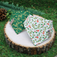 Reversible snap on bandanas by The Luminous Pets _ Winter birds with holly