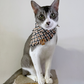 Rustic autumn checkered pet bandana | Snap on bandanas by The Luminous Pets