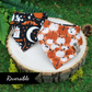 Pumpkins and witchcraft reversible Halloween and autumn bandana by Luminous Pets