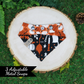 Pumpkins and witchcraft reversible Halloween and autumn bandana by Luminous Pets