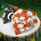 Pumpkins and witchcraft reversible Halloween and autumn bandana by Luminous Pets