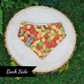 Autumn snap on reversible pet bandana by Luminous Pets _ Pumpkin spice latte and autumn leaves
