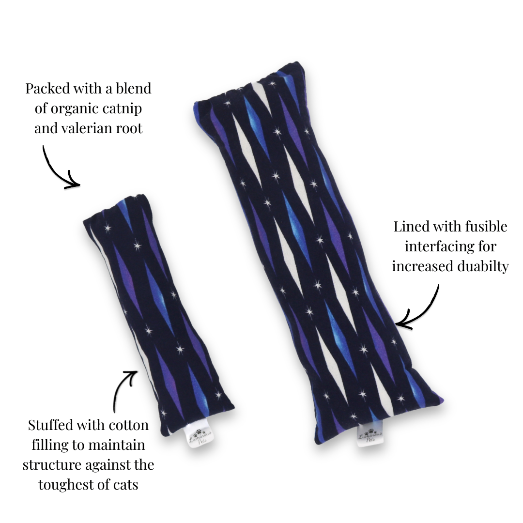 Catnip with valerian root cat toy by Luminous Pets _ North Star