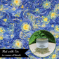The Luminous Pets Refillable Catnip with Valerian Root Play Mat - Starry Night Design