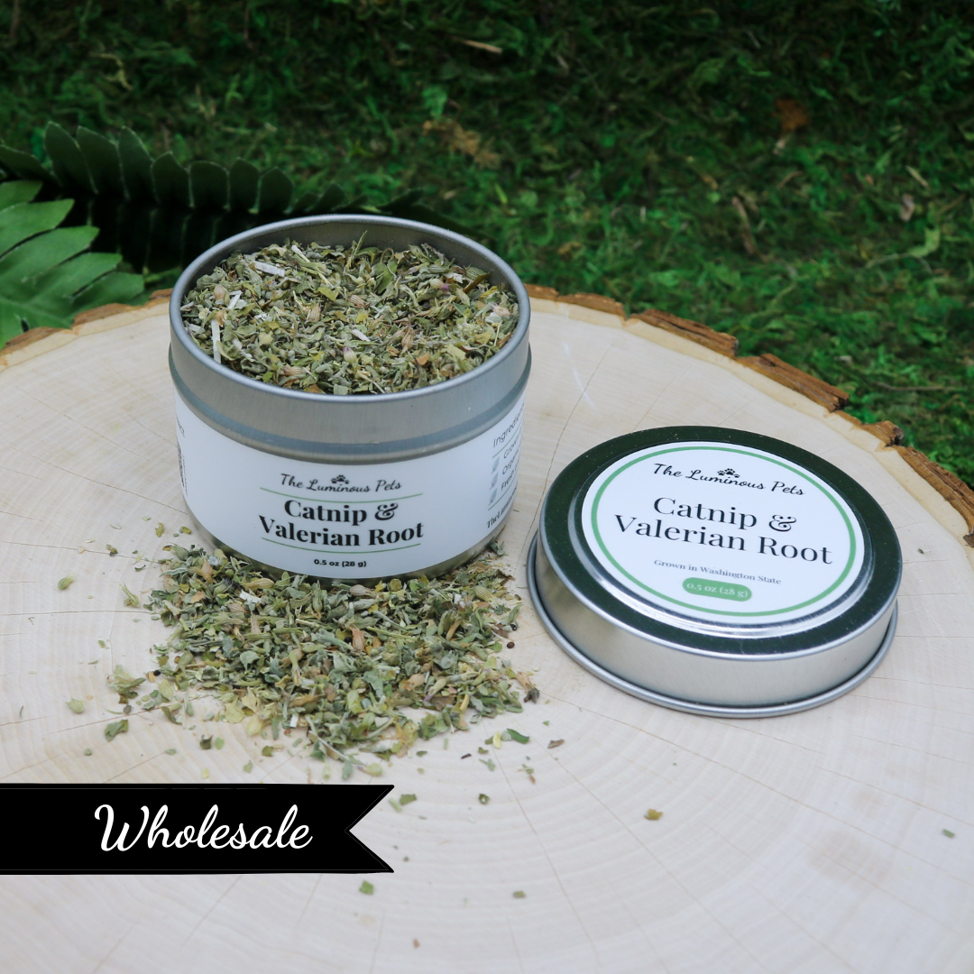 Catnip and Valerian root blend by The Luminous Pets | Organic and Non-GMO