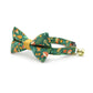Cat bow and breakaway collar handmabe by Made by Cleo \ Forest Fantasy with Mushrooms